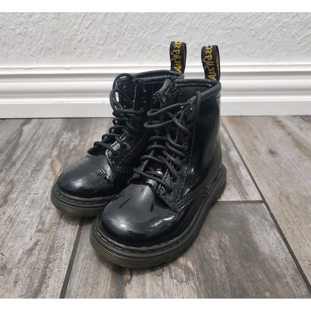Dr Martens 1460 T Pascal Side Zipper Boots Toddler Size  7 US
